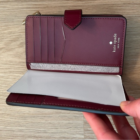 Kate Spade Maroon Leather Wallet - Picture 4 of 4